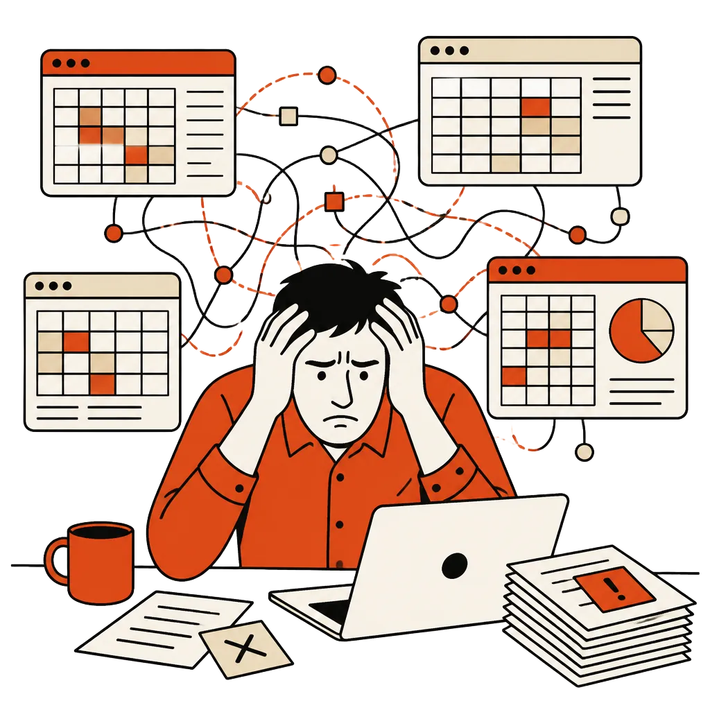 A site owner buried under a pile of disconnected add-ons